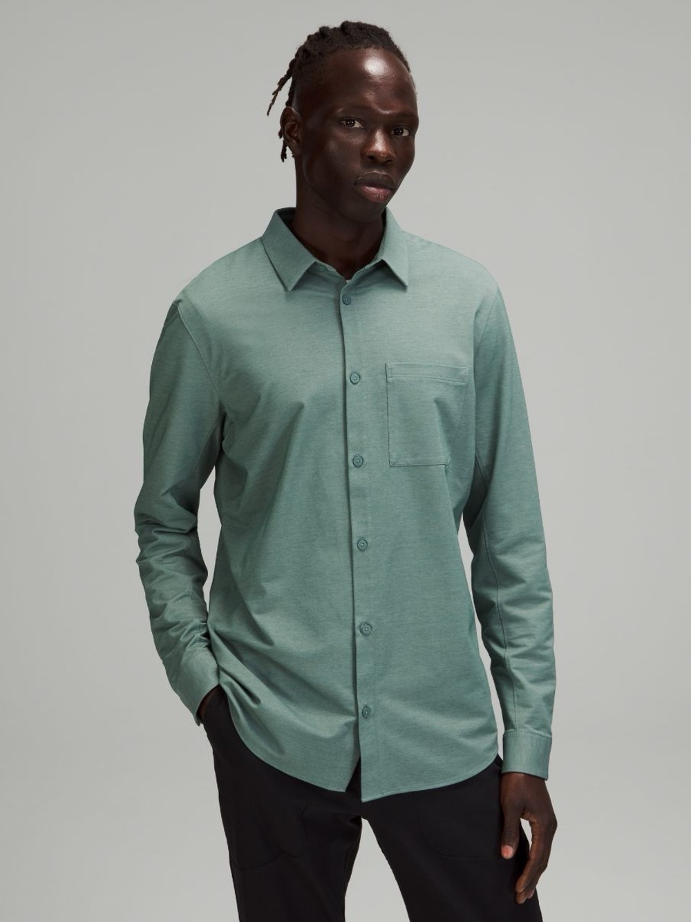 Lululemon Commission Long Sleeve Shirt
Oxford in Tidewater Green size Medium